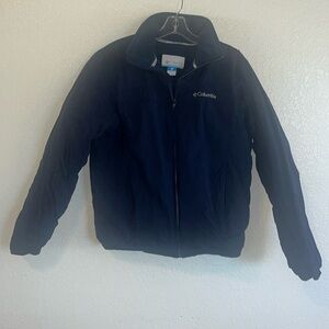 Columbia Jacket Navy Blue Fleece Lined Size Small
